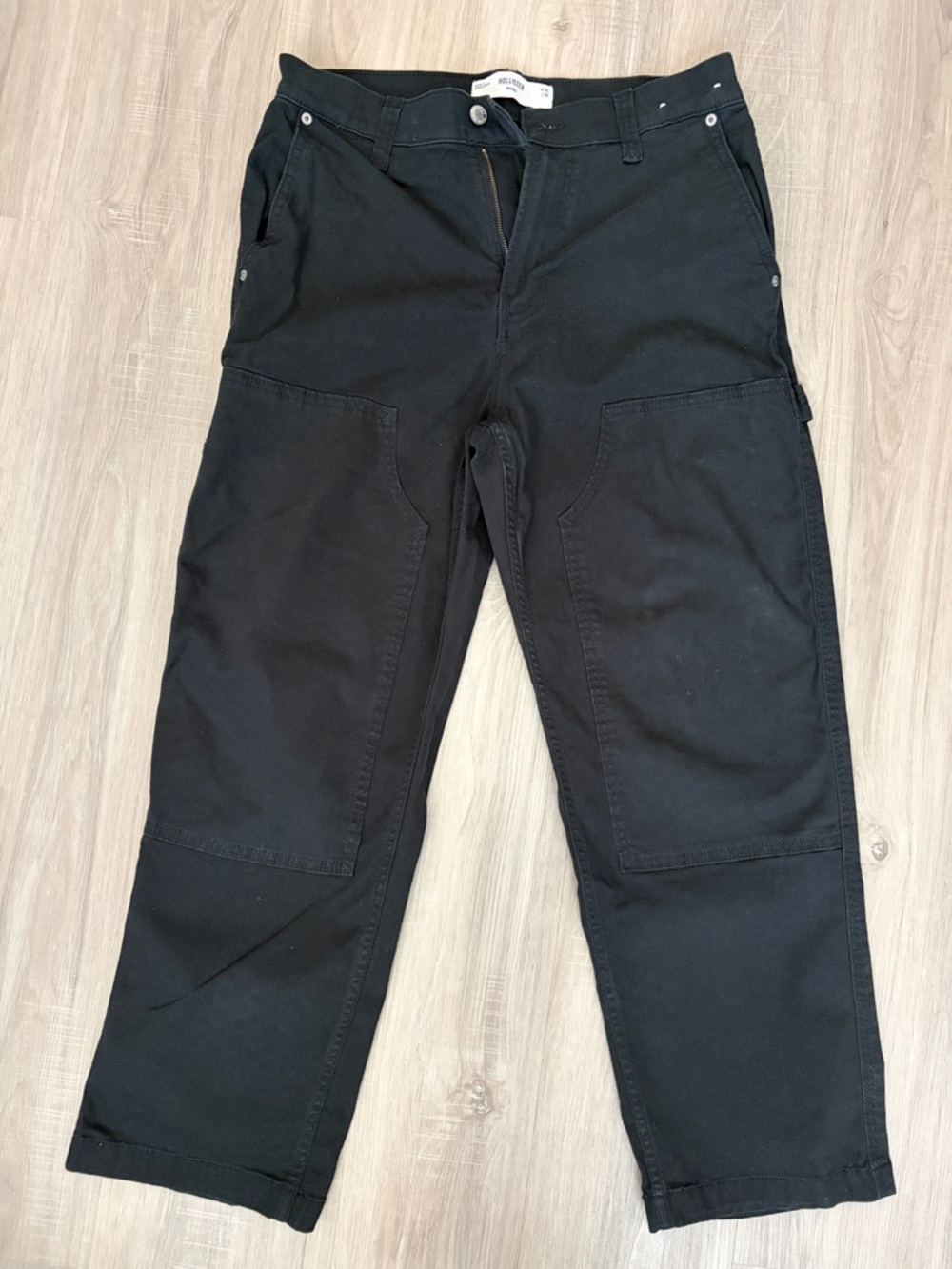 Hollister Black Cargo Work Pants